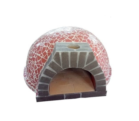 Chịu lửa 10 phút Lò nướng bánh pizza bằng gốm 70kgs Lò đốt gỗ di động