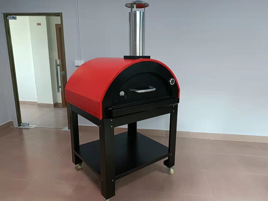 Lò nướng bánh pizza bằng thép không gỉ có thể di chuyển được Bếp đốt bằng gỗ có lửa CSA