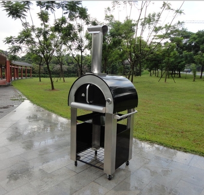 Lò nướng bánh pizza đốt bằng gỗ bằng thép không gỉ bền bỉ 750mm