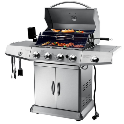 Nướng BBQ bằng gas tráng men màu đen