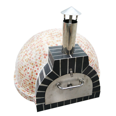 Thịt Lò nướng bánh pizza ngoài trời bằng gốm Granite Lò nướng bánh pizza bằng gỗ dễ dàng di chuyển