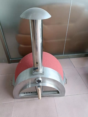Lò nướng bánh pizza bằng gốm 4 bánh Lò nướng gốm ngoài trời rộng 900mm