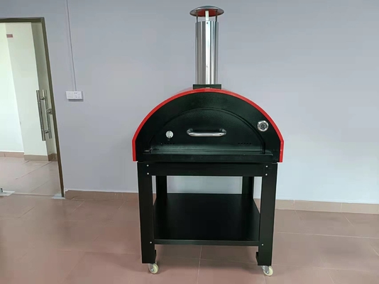 10 phút thép không gỉ Lò nướng bánh pizza bằng gỗ nung ngoài trời Lò nướng bánh pizza không gỉ ngoài trời