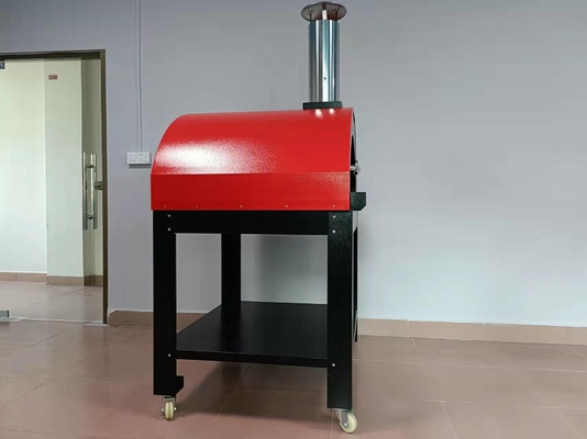 10 phút thép không gỉ Lò nướng bánh pizza bằng gỗ nung ngoài trời Lò nướng bánh pizza không gỉ ngoài trời