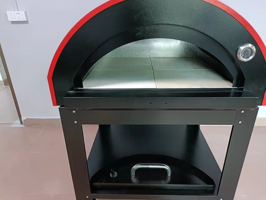 Lò nướng bánh pizza bằng thép không gỉ có thể di chuyển được Bếp đốt bằng gỗ có lửa CSA