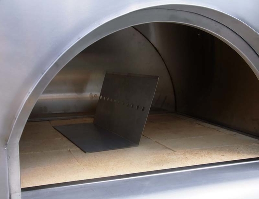 Lò nướng bánh pizza đốt bằng gỗ bằng thép không gỉ bền bỉ 750mm