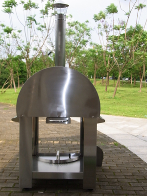 830mm 720mm Lò nướng bánh pizza bằng thép không gỉ có xe đẩy
