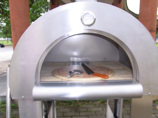 830mm 720mm Lò nướng bánh pizza bằng thép không gỉ có xe đẩy
